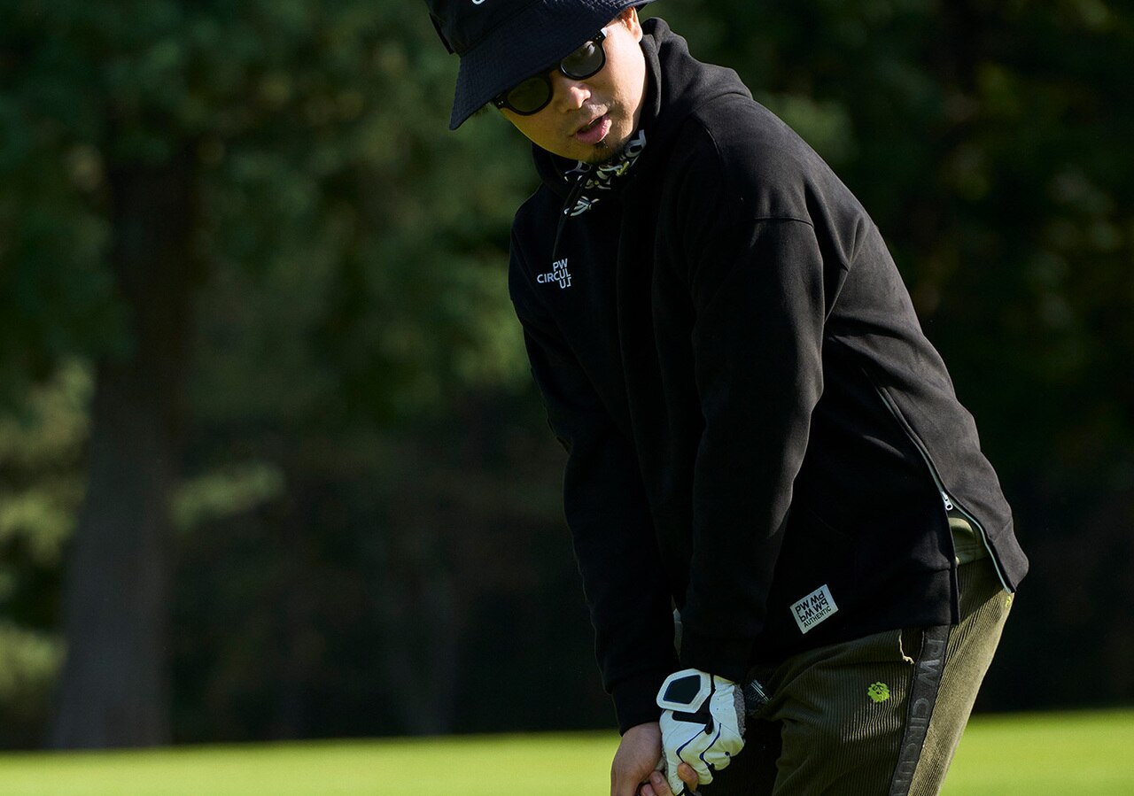 PWCIRCULUS,ゴルフウエア,気温別コーディネートの画像,そろそろ準備15℃~10℃コーデ3,メンズコーディネート,パターシーン3