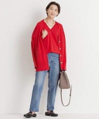 【中村アンさん着用】シルクコットンベーシック カーディガン(番号2G53)