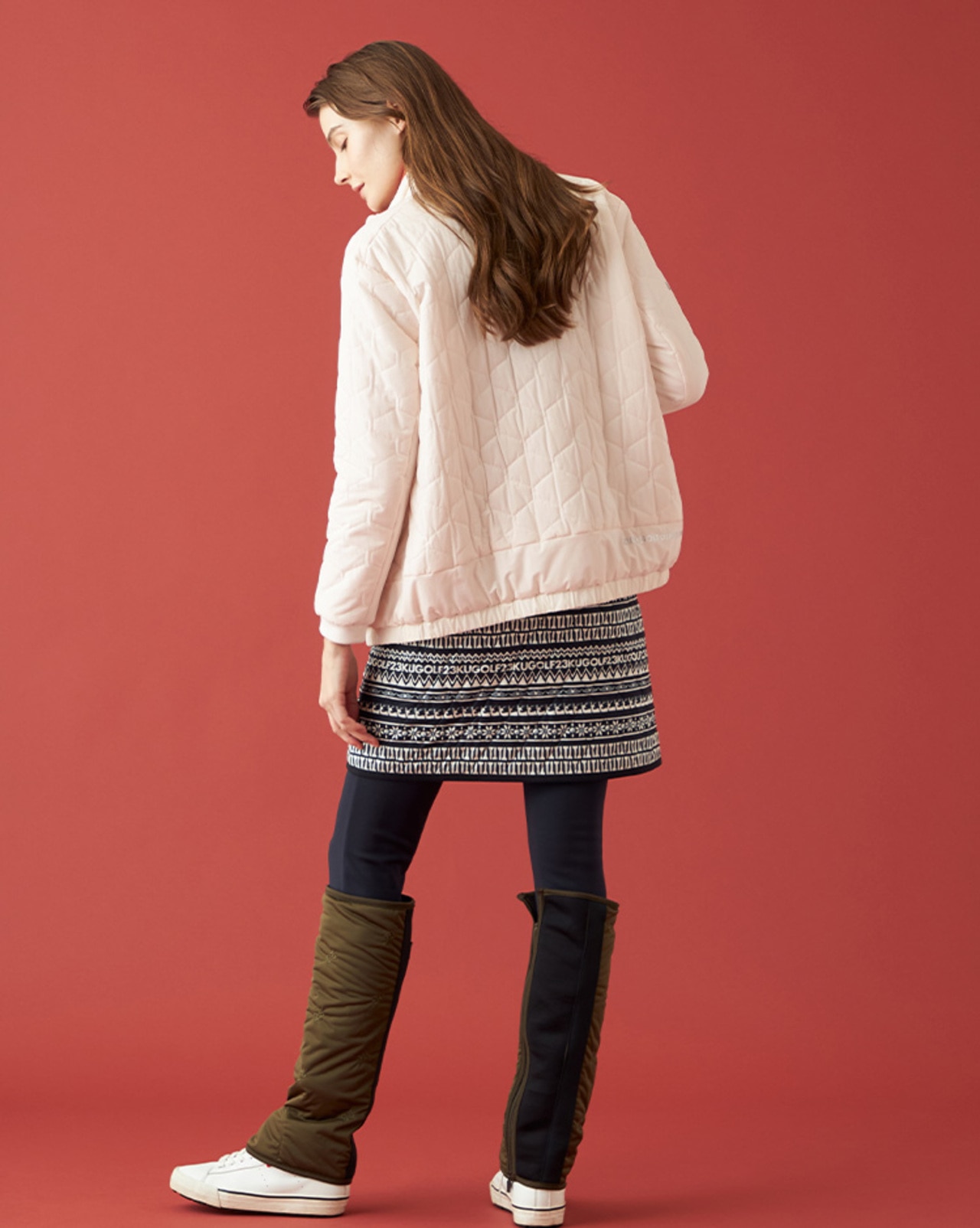 23区GOLF,ゴルフアウター,キルティング,中綿,ウィンタースポーツ,旅行,アウトドア,WOMENS,LADIES,ジャケット,ブルゾン,防寒,冬ゴルフ