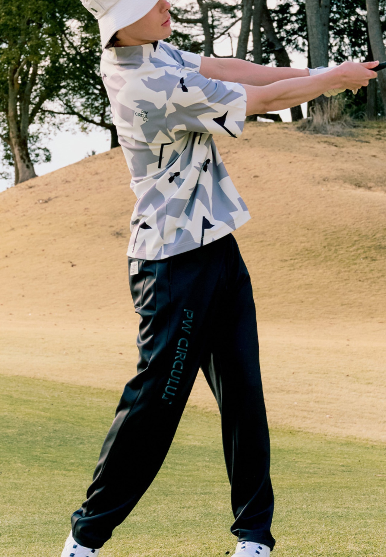 PWCIRCULUS,ピーダブ,PW,ゴルフウェア,パンツ,ゴルフパンツ,ボトム,MENS,2026春夏,新作ウェア,機能性,リラクシング,ジャージーパンツ