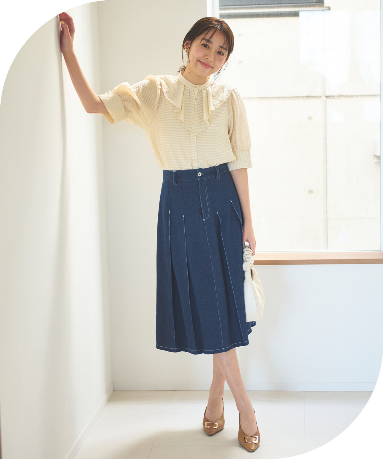 ラッフルフリル ブラウス