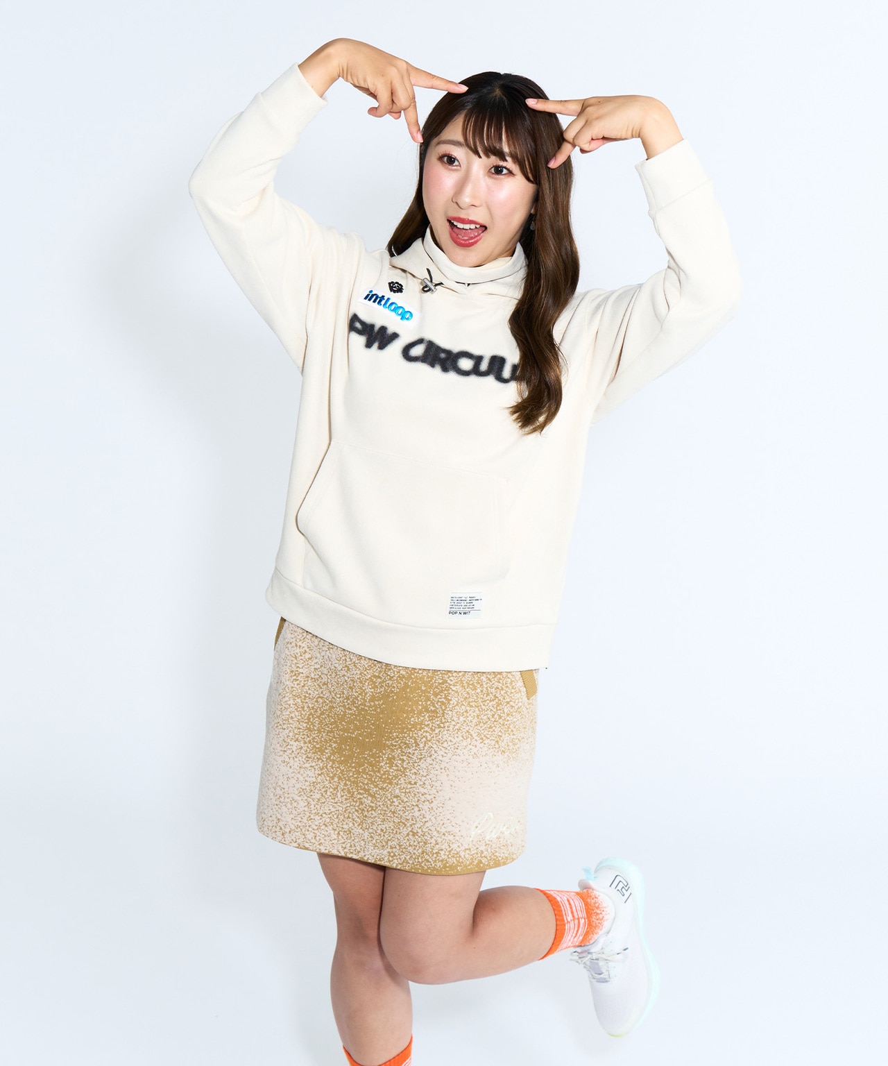 ゴルフ,秋ゴルフ,PWCIRCULUS,ピーダブ,PW,ゴルフウェア,レディース,メンズ,Ladies,mens,永嶋花音,側面カット