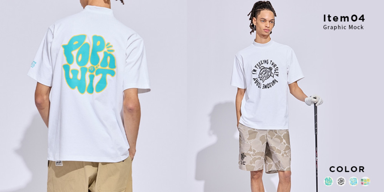 PWCIRCULUS,ピーダブ,PW,ゴルフウェア,モックネック,おススメ,MENS,WOMENS,Ladies,2025春夏,新作ウェア