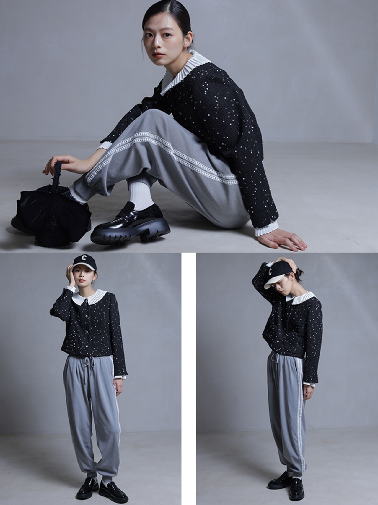 【38】Grace Class ♡ ボウタイ切替サロペット 定価37,800円 38】Grace Class ♡ ボウタイ切替サロペット 定価37,800円 38