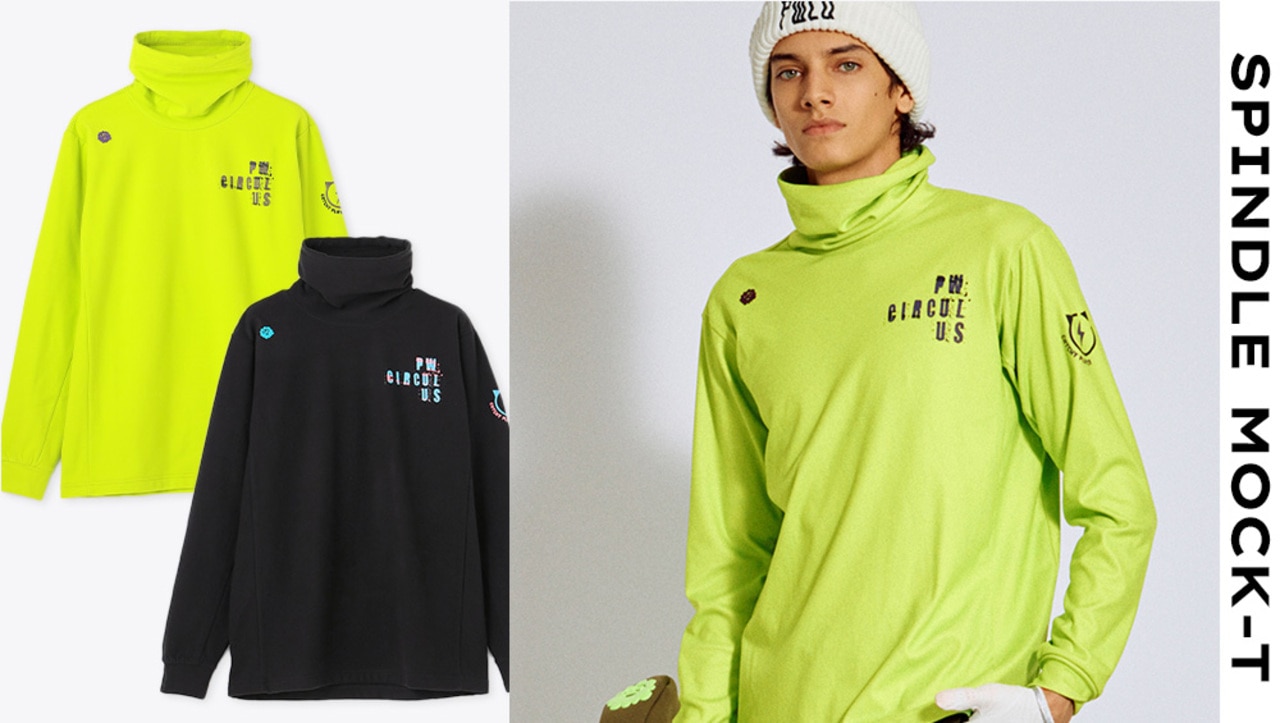 PWCIRCULUS,ピーダブ,PW,ゴルフウエア,モックネック,おススメ,MENS,2025春夏,新作ウエア
