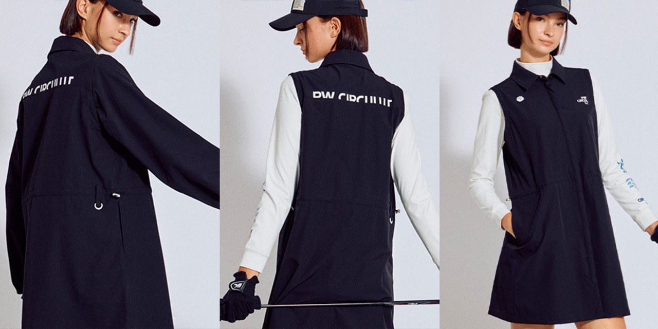 PWCIRCULUS,ピーダブ,PW,ゴルフウエア,WOMENS,ゴルフ,２WAY,寒暖差,気温24度,気温25度,気温26度,気温27度,OPPQGW0304