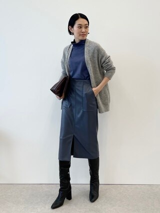 【中村アンさん着用】ファインモヘヤ Vネック カーディガン(番号2J32)