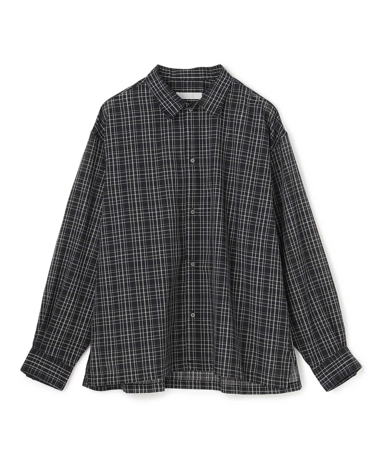 イージーケア エアリーシアーシャツ ブラックチェック（305）