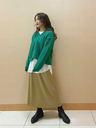 【洗える】Calm ミディスカート