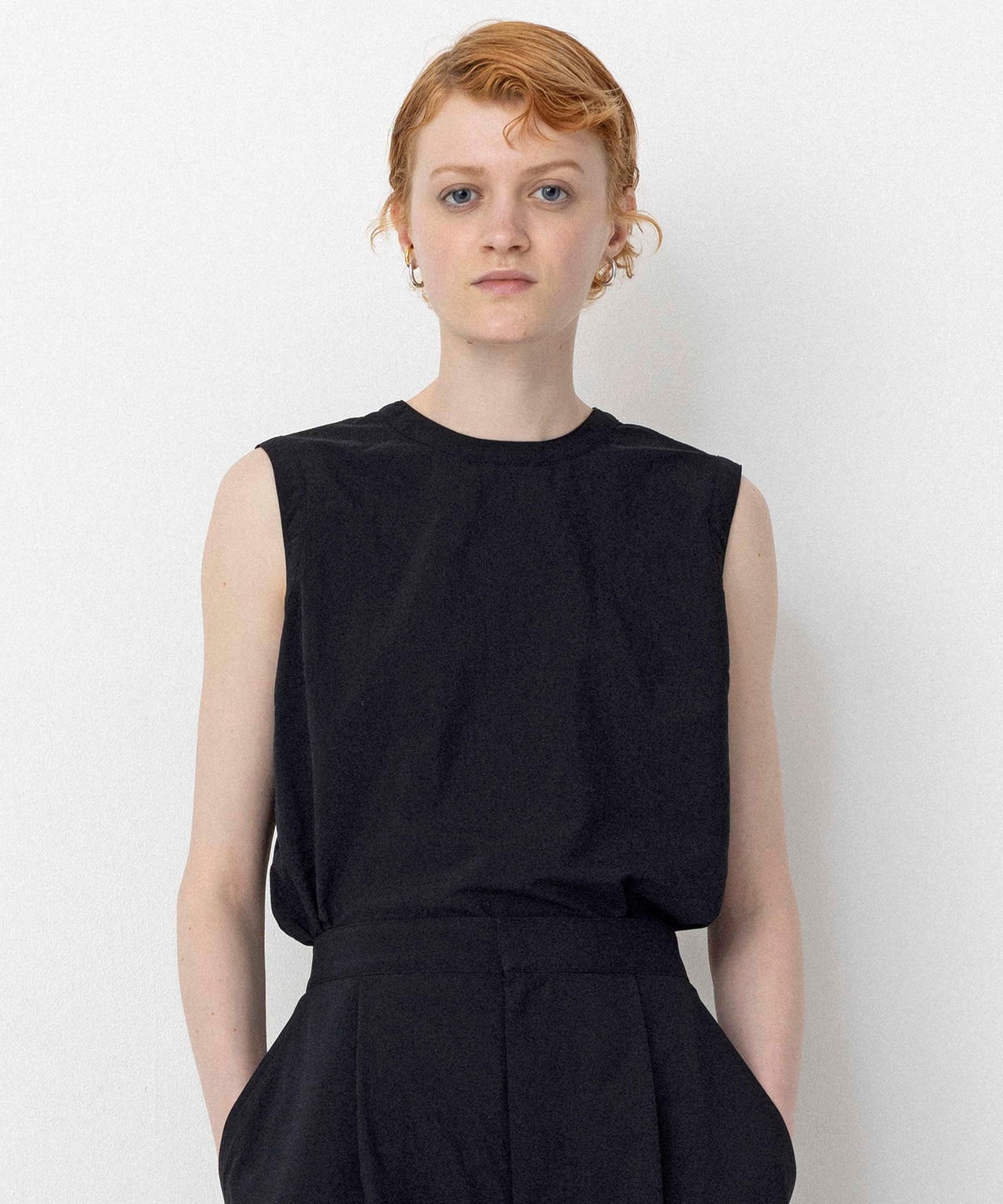 ナイロンタスラン ノースリブラウス