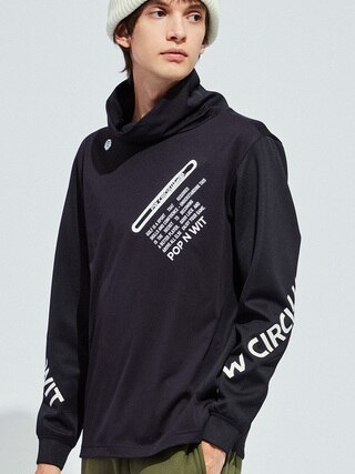 PWCIRCULUS,ピーダブ,PW,ゴルフウエア,おススメ,キツネ,MENS,カットソー,裏起毛,防寒,防風,トップス,クリスマスギフト,プレゼント選び,ゴルフプレー