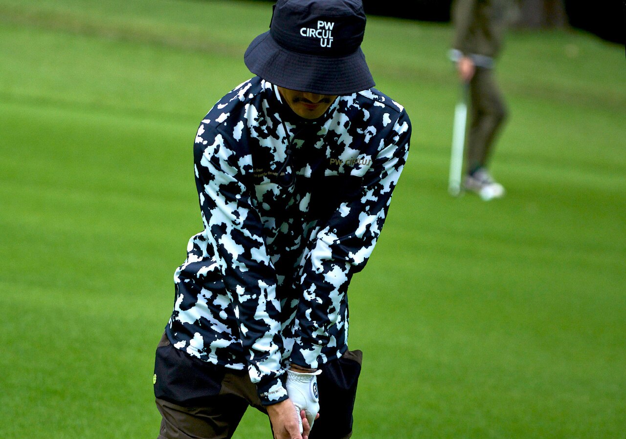 PWCIRCULUS,ゴルフウエア,気温別コーディネートの画像, 今の着こなし20℃~15℃コーデ1,メンズコーディネート,スイング画像1