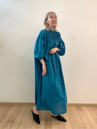 【マガジン掲載】ツイスターボイルバンドカラーワンピース(番号NF37)