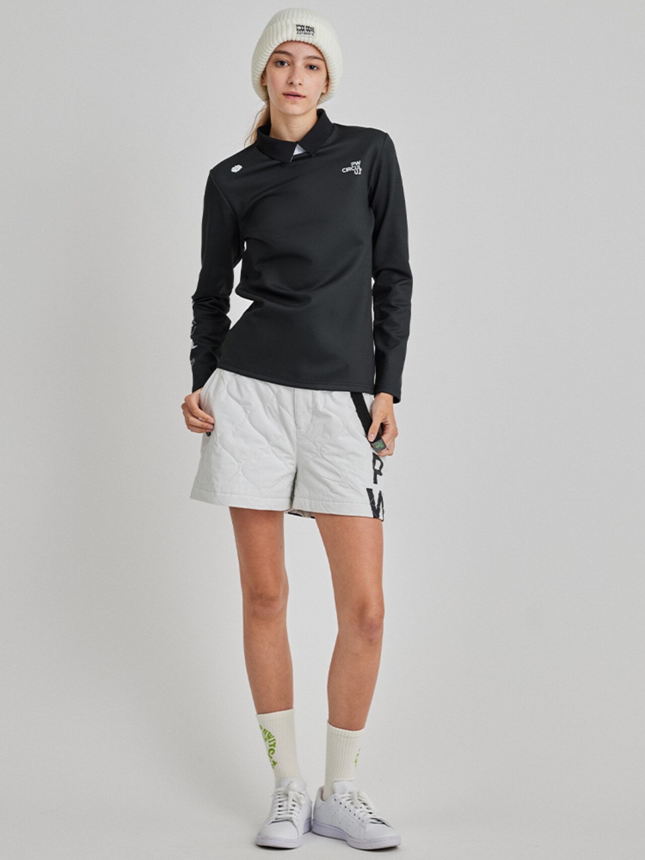 PWCIRCULUS,ピーダブ,PW,ゴルフウエア,おススメ,WOMEN,レディース,阿部プロ,阿部 未悠,ゴルフプレー,セットアップ,フーディ,軽アウター,ブルゾン,ストレッチ