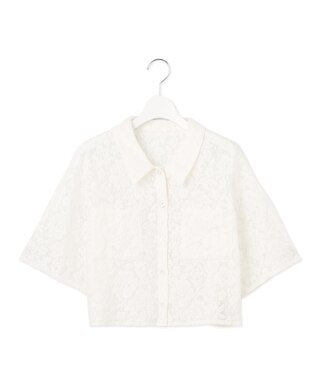 フラワーレース シャツ