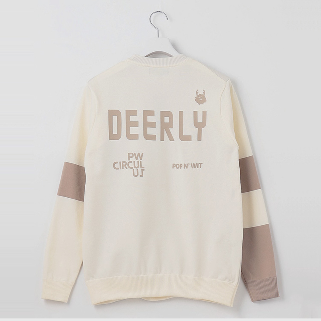 ニット,セーター,ゴルフウェア,メンズ,冬,PW,おしゃれ,軽量,ゴルフニット,アイボリー