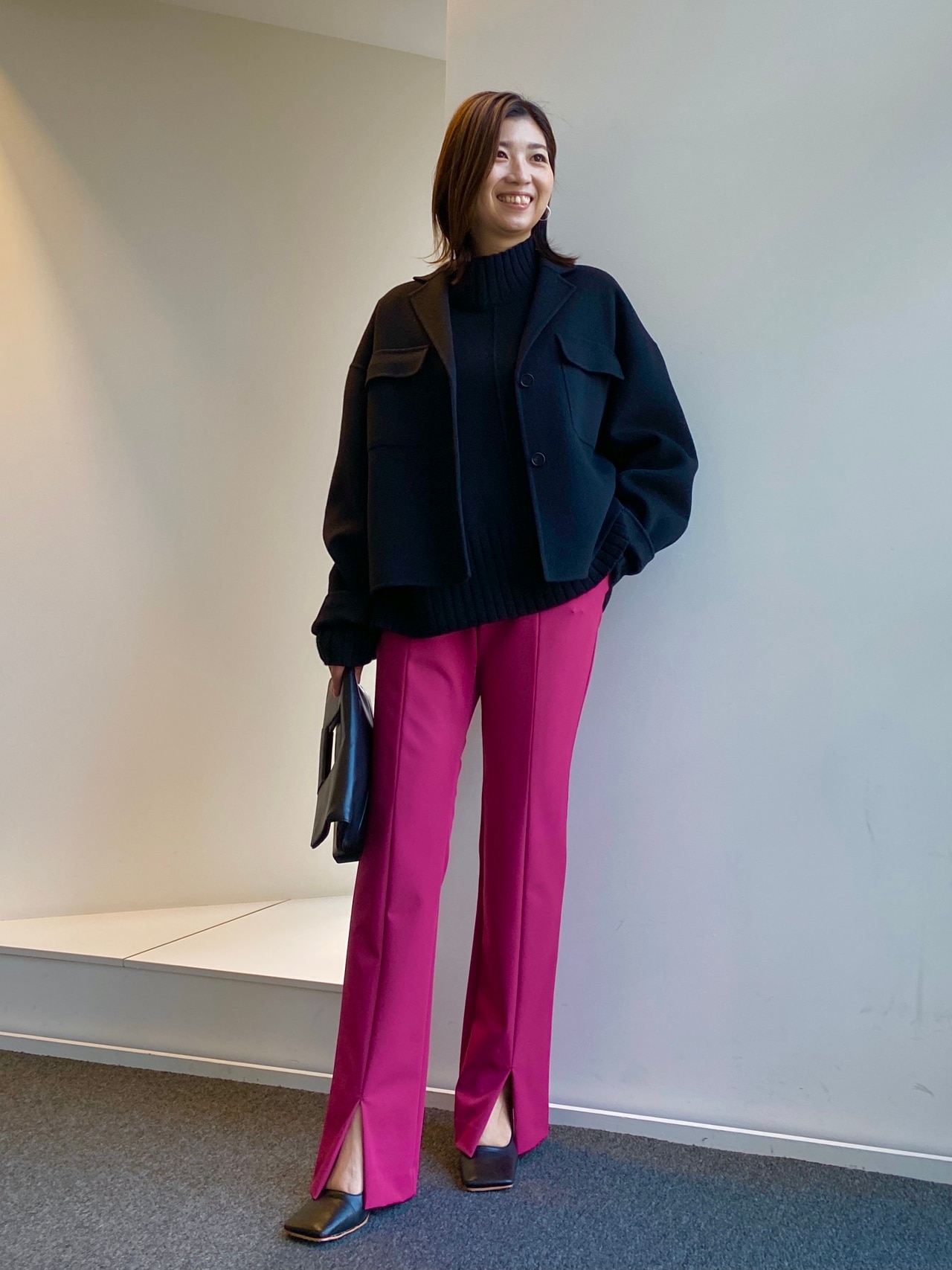 【中村アンさん着用】ファインモヘヤ Vネック カーディガン(番号2J32)