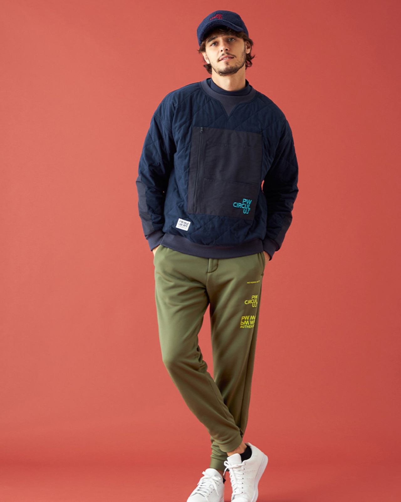 PW,PWCIRCULUS,PW,ゴルフアウター,MENS,メンズ,キルティング,キルト素材,ジャケット,防寒,冬ゴルフ,ウィンタースポーツ,旅行,スポーツ,プルオーバー,トレーナー,中間アウター