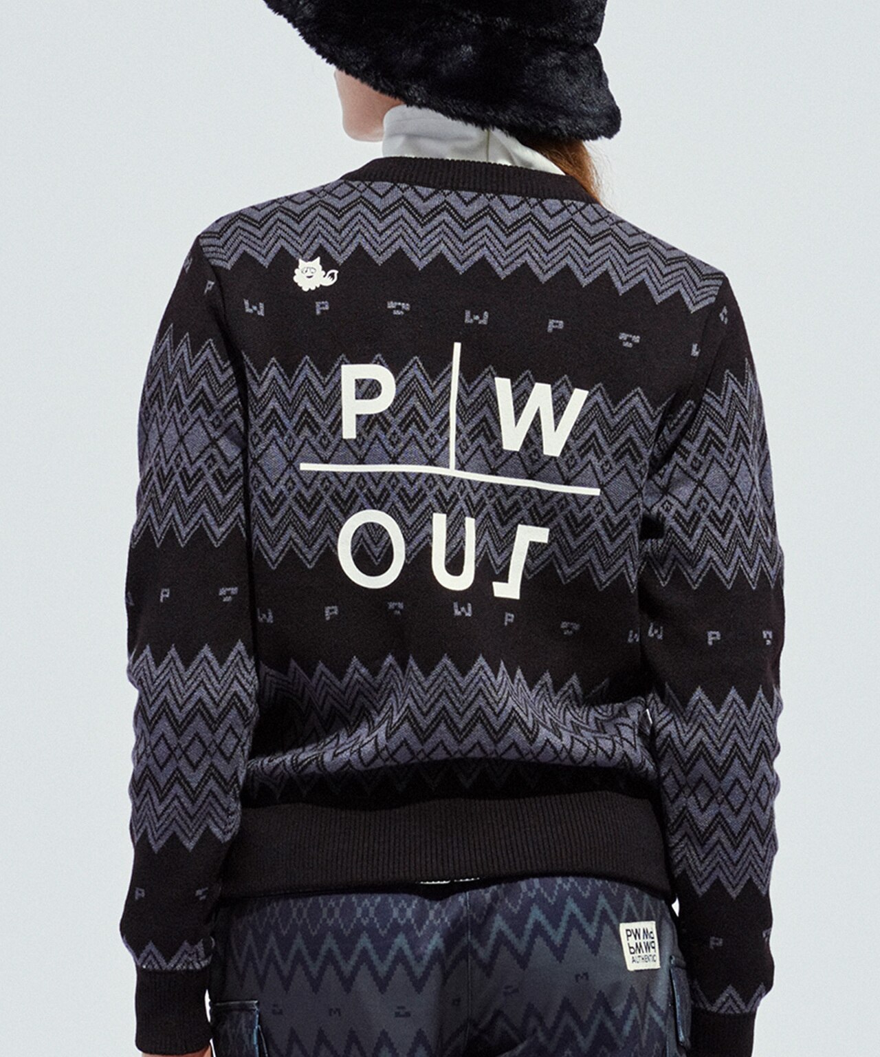 PWCIRCULUS,ピーダブ,PW,ゴルフウエア,おススメ,WOMENS,LADIES,フェアアイル,フェアアイルニット,ニット,ニットフーディ,ゴルフアウター,クリスマスギフト,プレゼント選び,ゴルフプレー