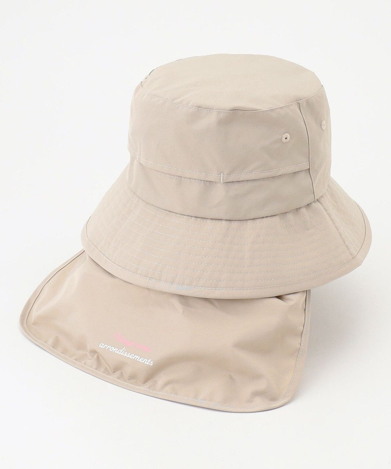 【UNISEX】バックシェード付き【撥水/UVケア】UVハット