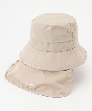 【UNISEX】バックシェード付き【撥水/UVケア】UVハット