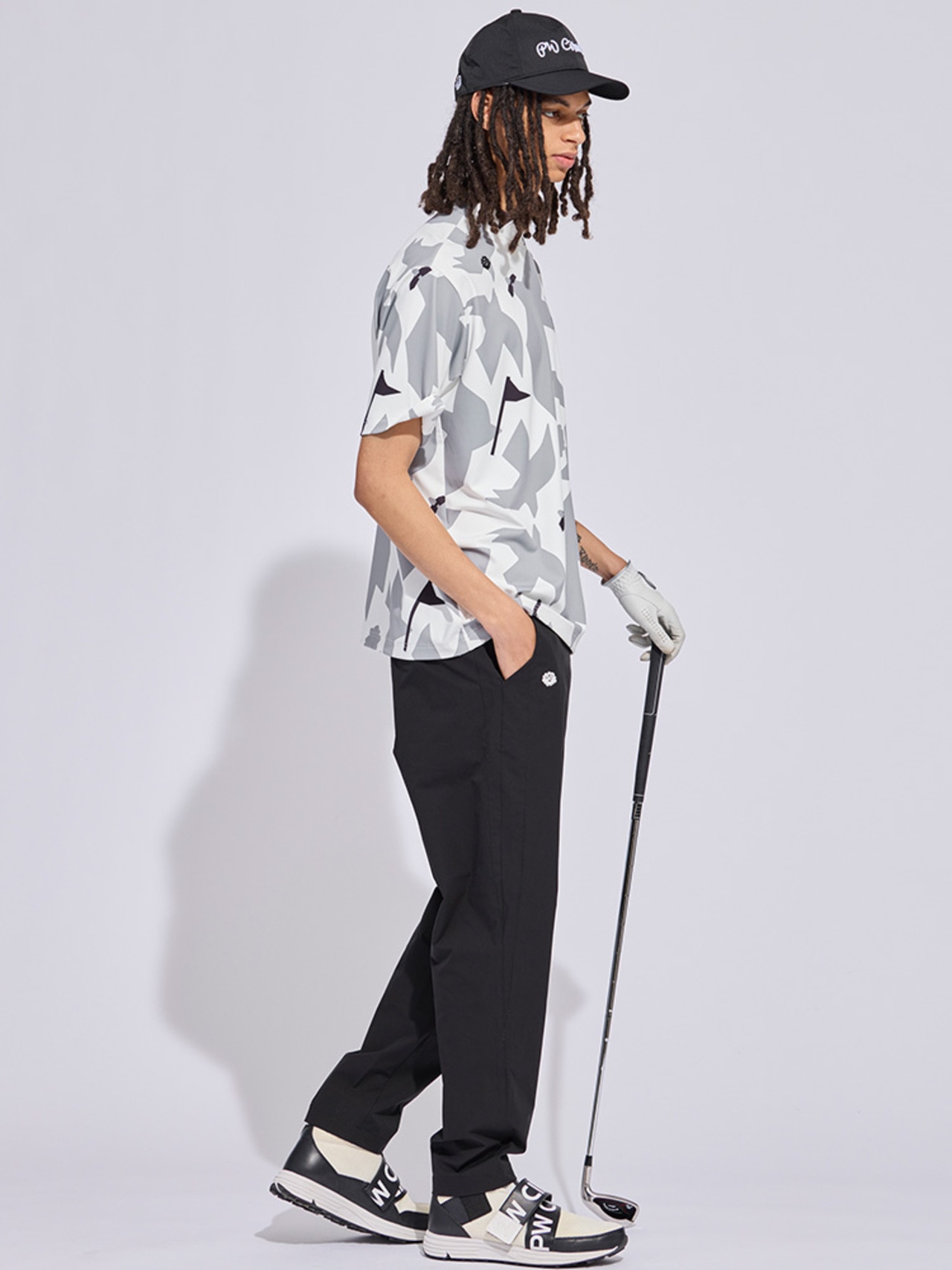 PWCIRCULUS,ピーダブ,PW,ゴルフウェア,ゴルフウェア,春,花粉対策,花粉が付きにくいパンツ