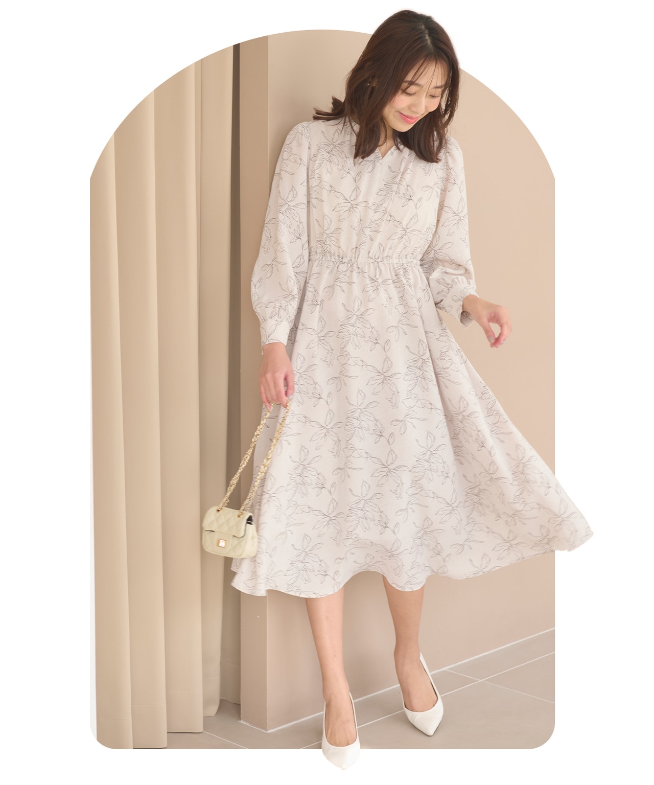 【セットアイテム】ニットベストセット ワンピース