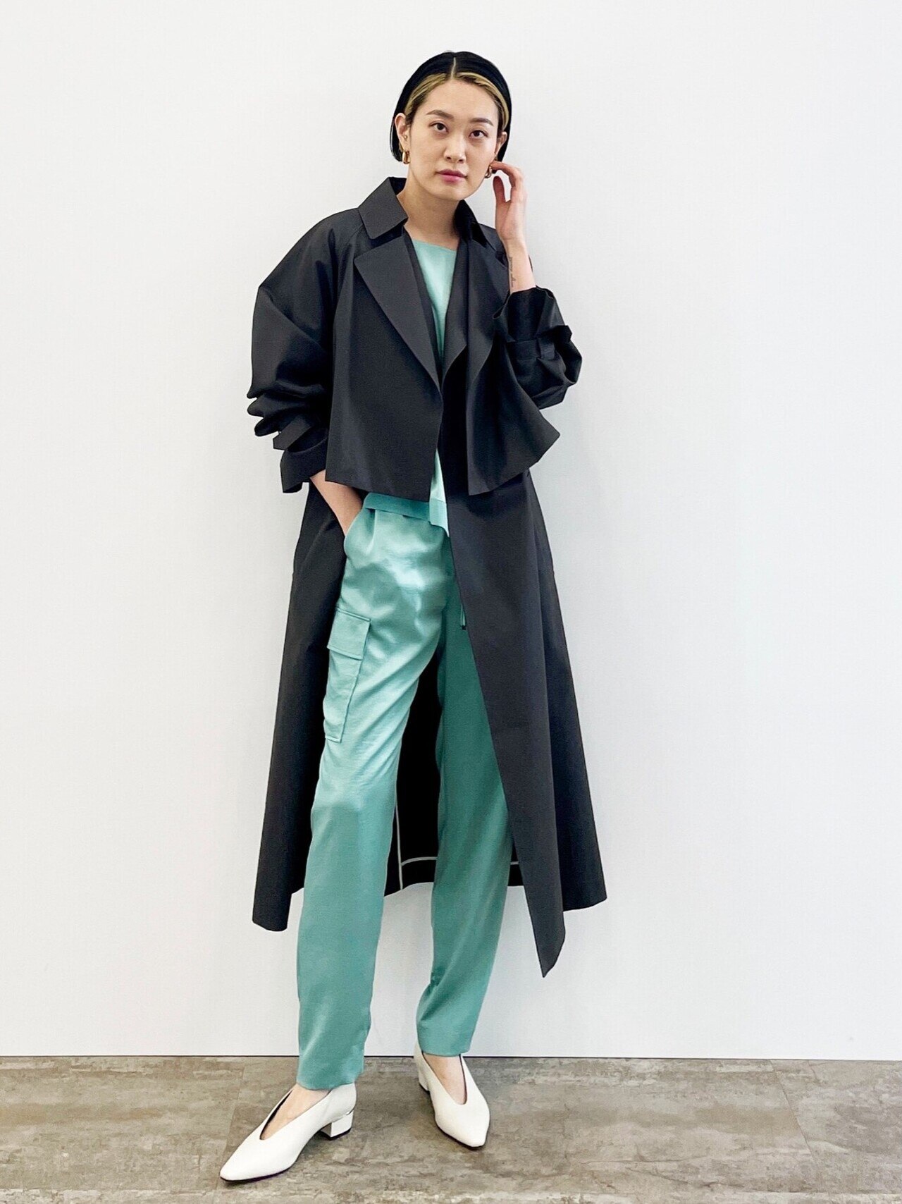 【WEB限定カラーあり・洗える】Calm プルオーバーブラウス