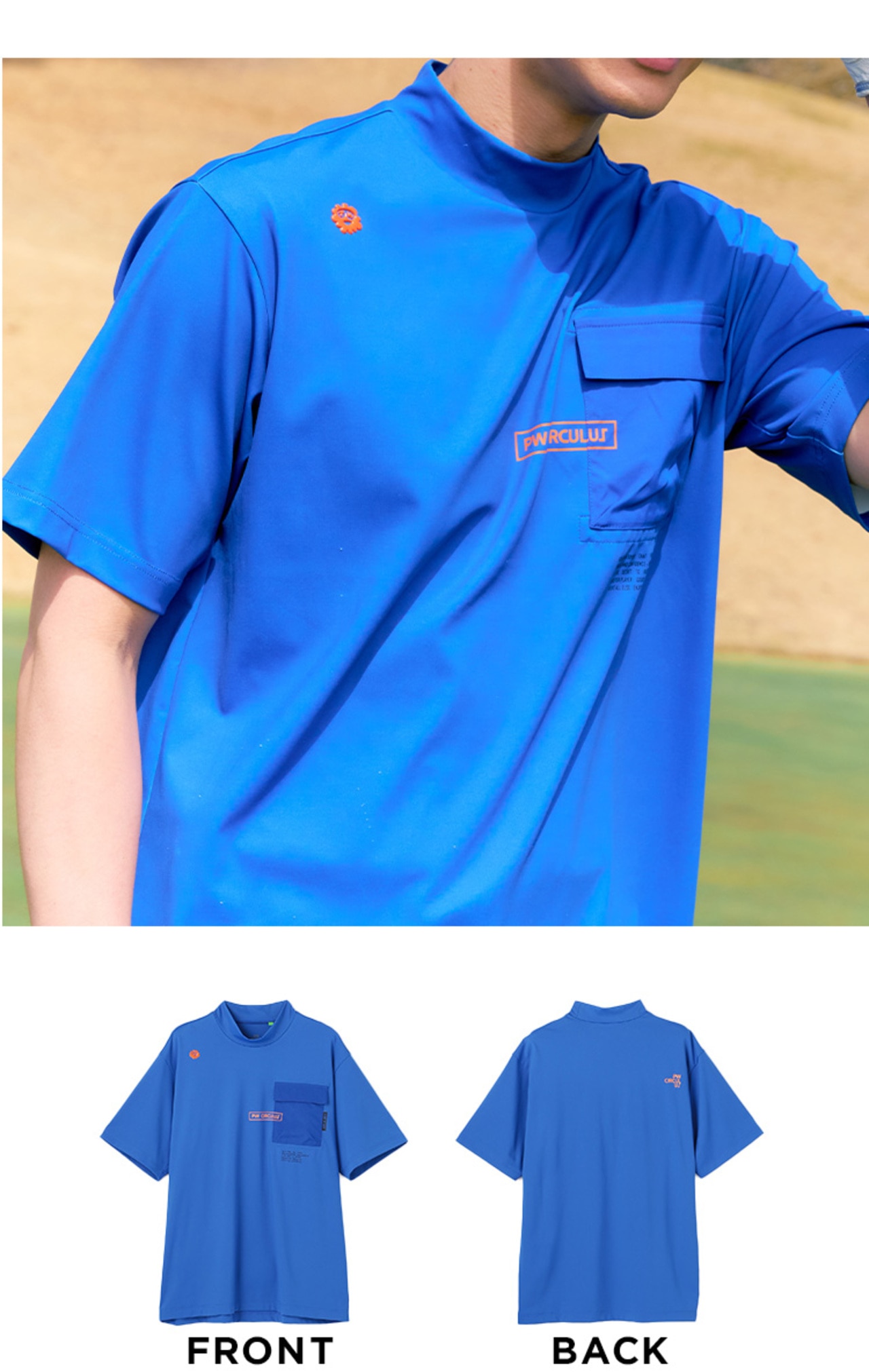 PWCIRCULUS,ピーダブ,PW,ゴルフウェア,ゴルフトップス,モックネック,MENS,2026春夏,新作ウェア,機能性