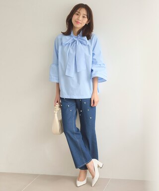 2WAY・リボンタイチュニック ブラウス