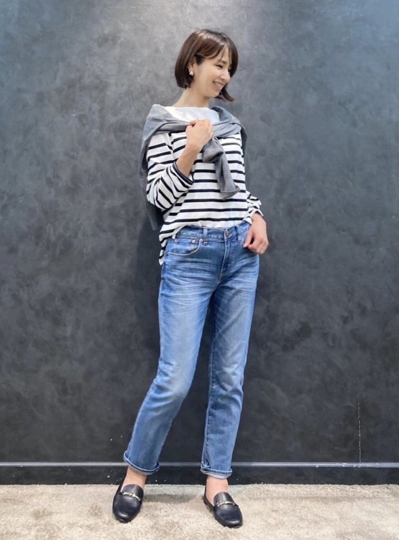 【マガジン掲載】Armor lux バスクオーバー カットソー(番号2G42)