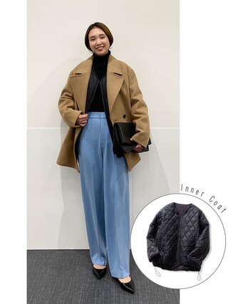 【マガジン掲載/Marisol掲載】中綿リバーシブルショート アウター(番号2J62)