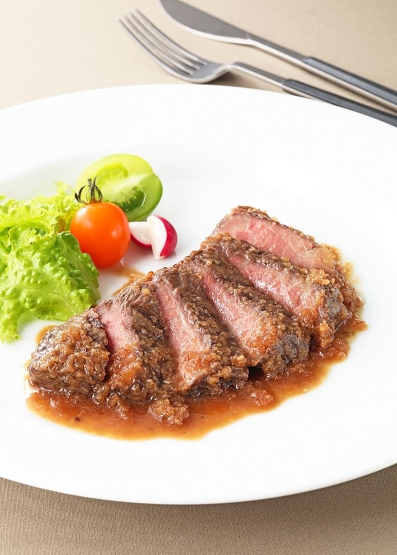 レンジでできるステーキ