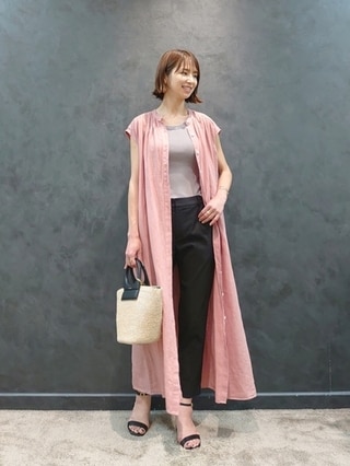 【一部店舗限定】LIBECO シャツ ワンピース