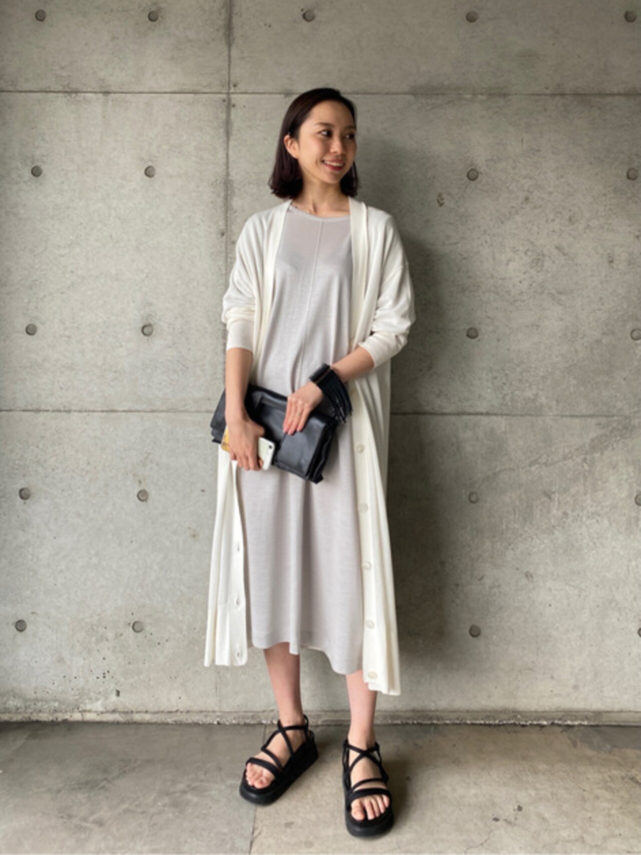 【お家時間を快適&贅沢に】リッチ素材ロングカーディガン