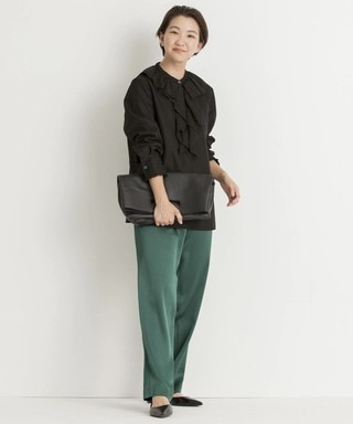 【洗える】ヴィスコースストレッチ ニット ワンピース