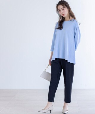 【UVカット・洗える】フレアニット チュニック