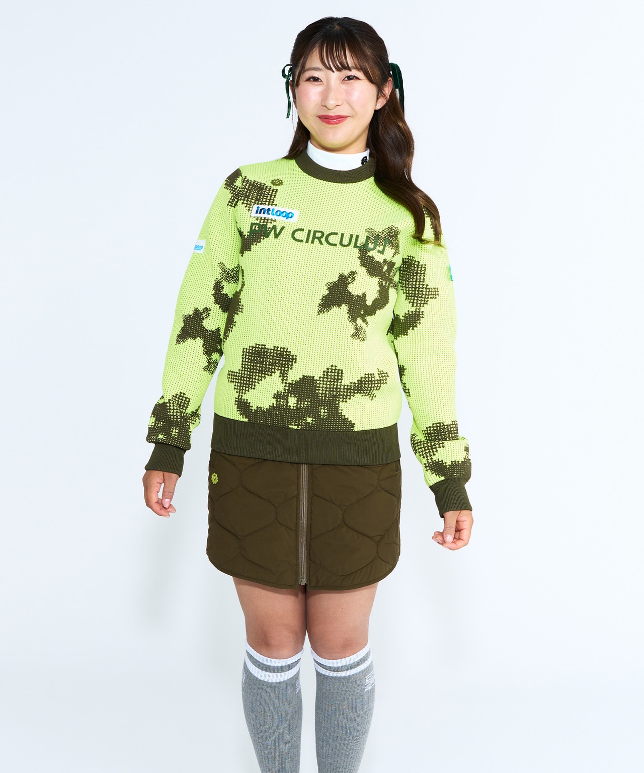 ゴルフ,秋ゴルフ,PWCIRCULUS,ピーダブ,PW,ゴルフウェア,レディース,メンズ,Ladies,mens,永嶋花音,ウェア着用カット01
