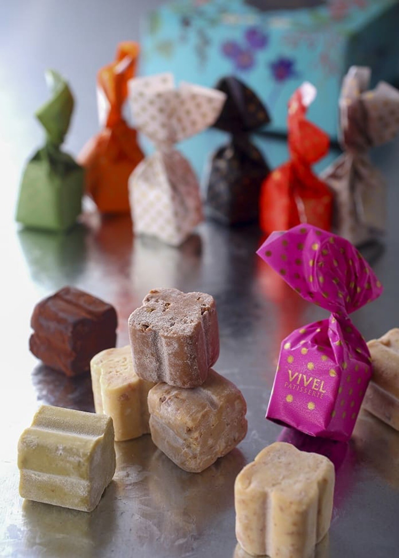 7種のフレーバーのトリュフチョコ