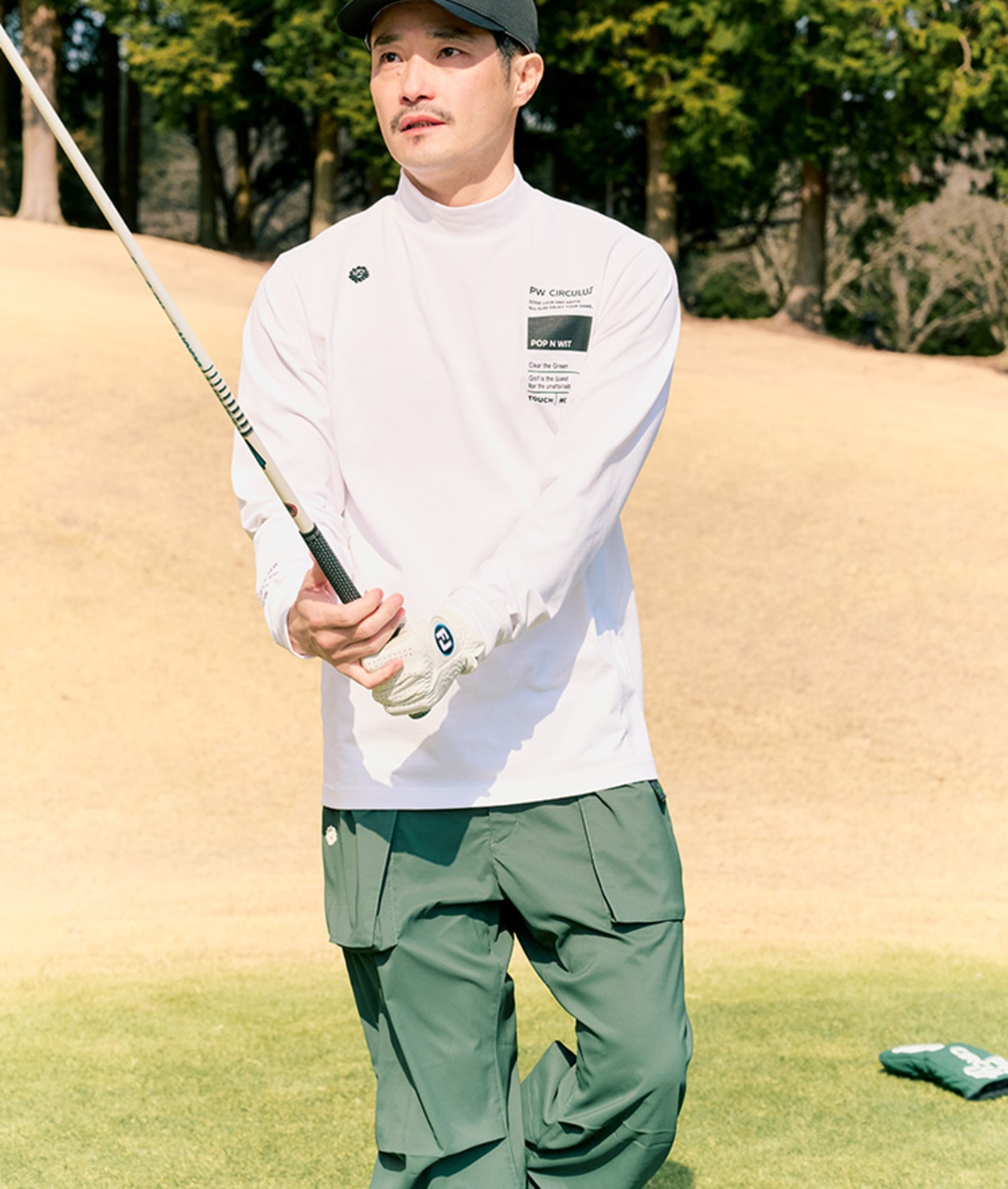 PWCIRCULUS,ピーダブ,PW,ゴルフウエア,モックネック,おススメ,LEDIES,WOMENS,2025春夏,新作ウエア,アニマル柄