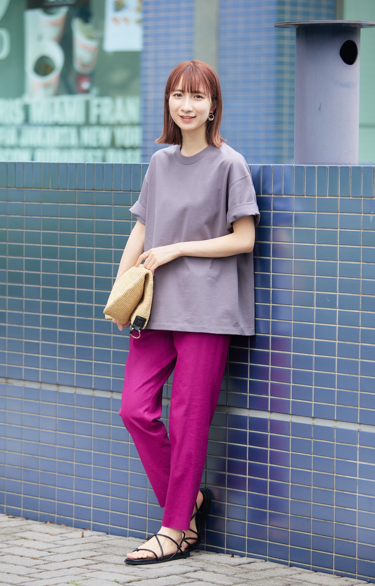 【ONWARD MAG】オーバーサイズ コットンクルーネック TEE(番号2K78)