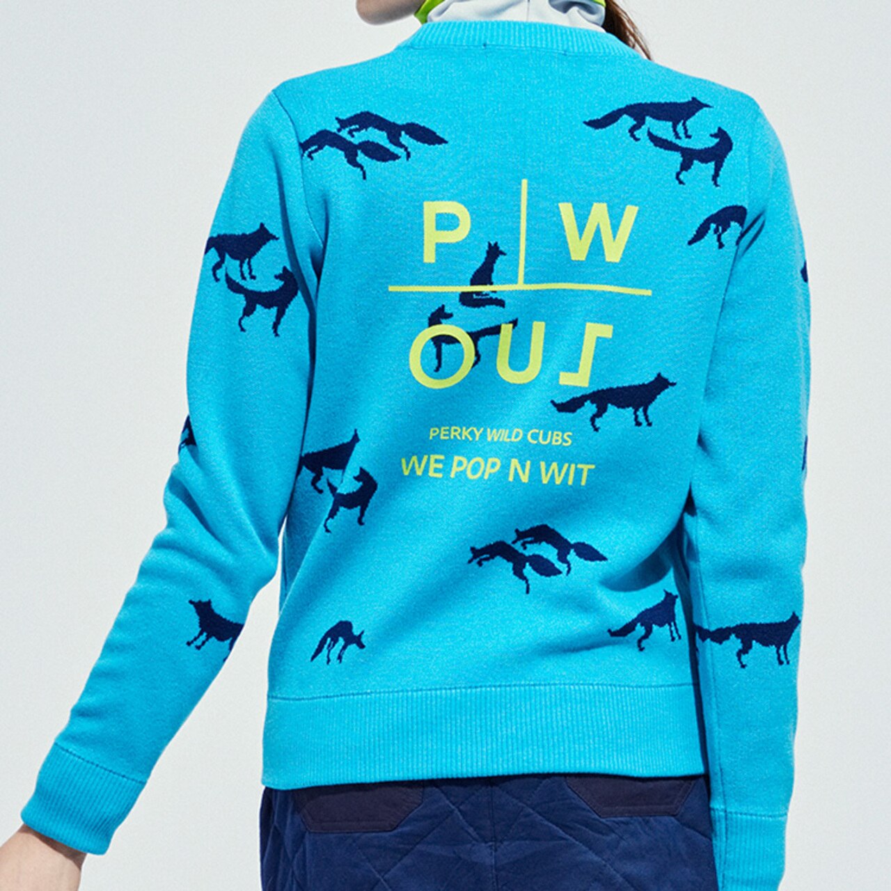 PWCIRCULUS,ピーダブ,PW,ゴルフウエア,おススメ,キツネ,LADIES,WOMEN,MENS,ニット,トップス,クリスマスギフト,プレゼント選び,ゴルフプレー