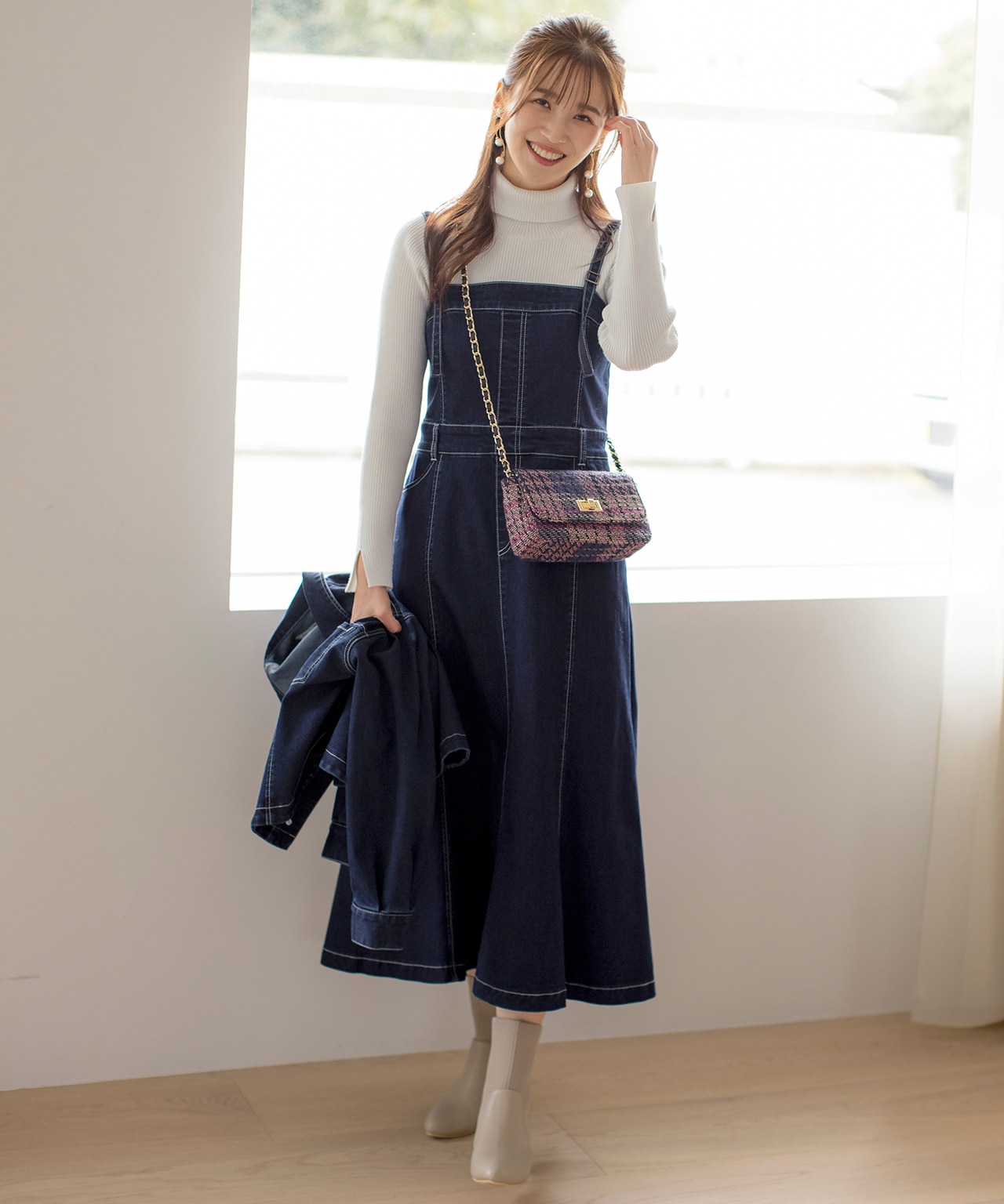 デニムワンピース