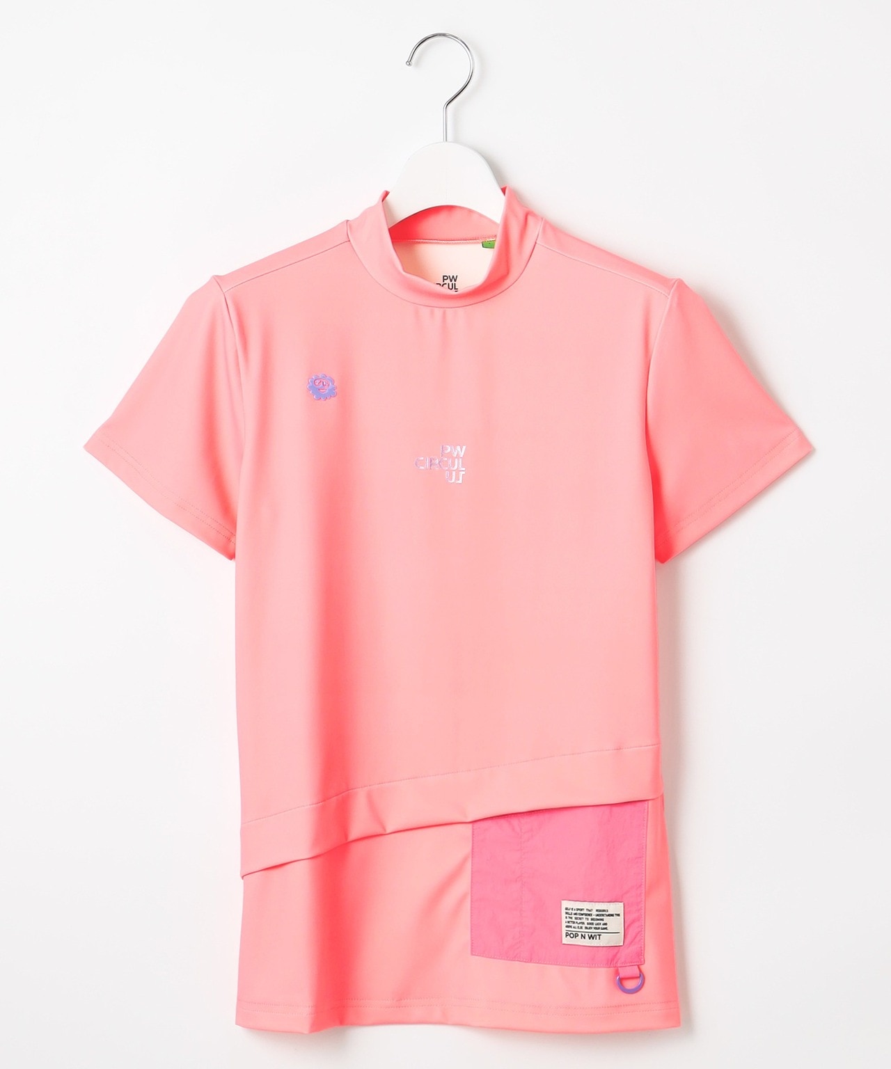 PWCIRCULUS,ピーダブ,PW,ゴルフウエア,モックネック,おススメ,LEDIES,WOMENS,2025春夏,新作ウエア,ポケットモック