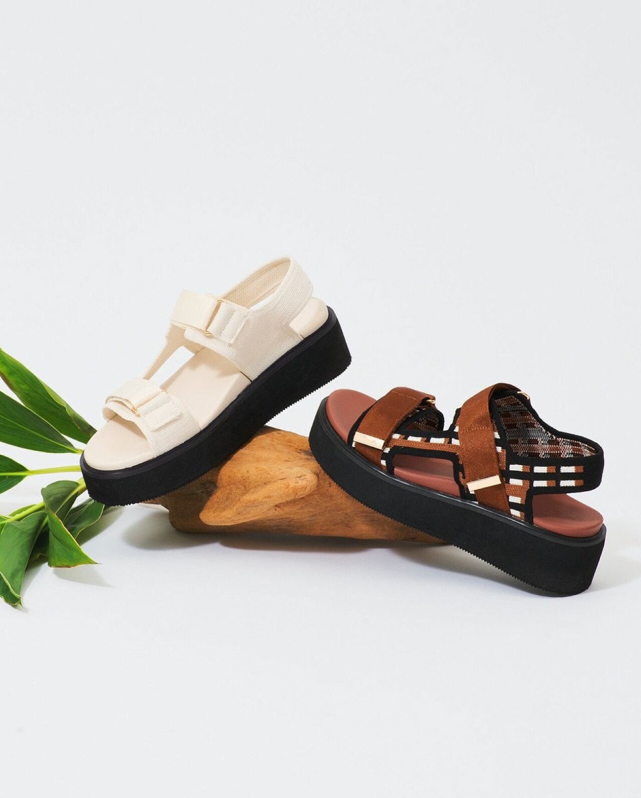 厚底ストラップ サンダル