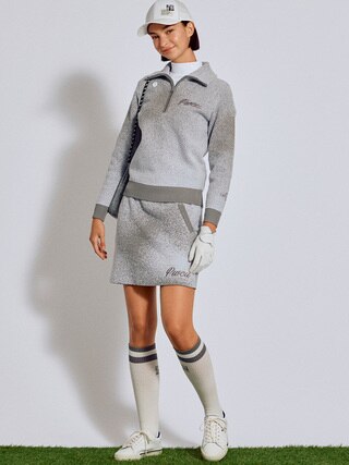 PWCIRCULUS,ピーダブ,PW,ゴルフウエア,ゴルフウェア,気温,最低気温,LADIES,WOMENS,ニット,グラデーションニット