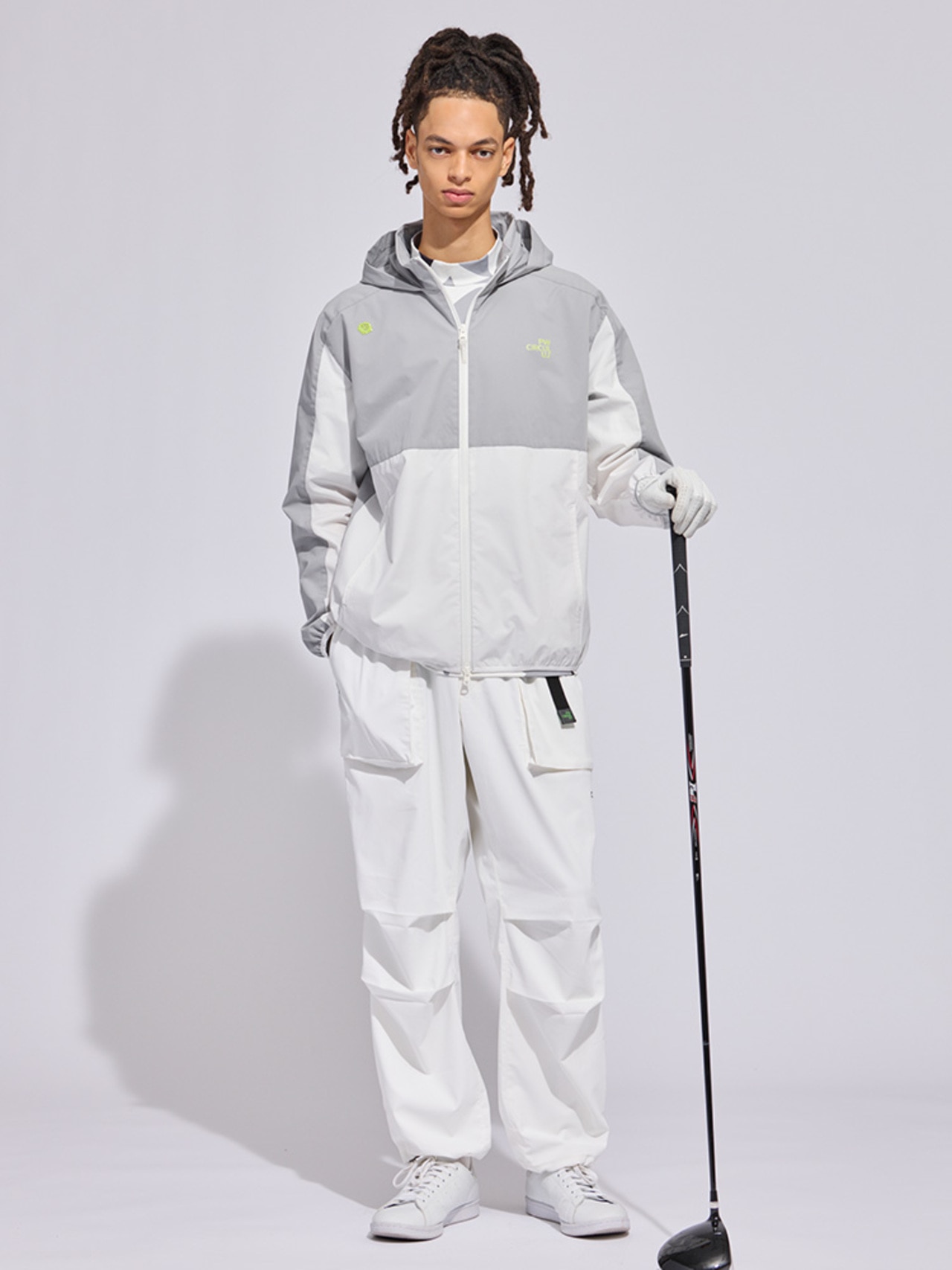 PWCIRCULUS,ピーダブ,PW,ゴルフウェア,ゴルフウェア,春,花粉対策,花粉が付きにくいブルゾン