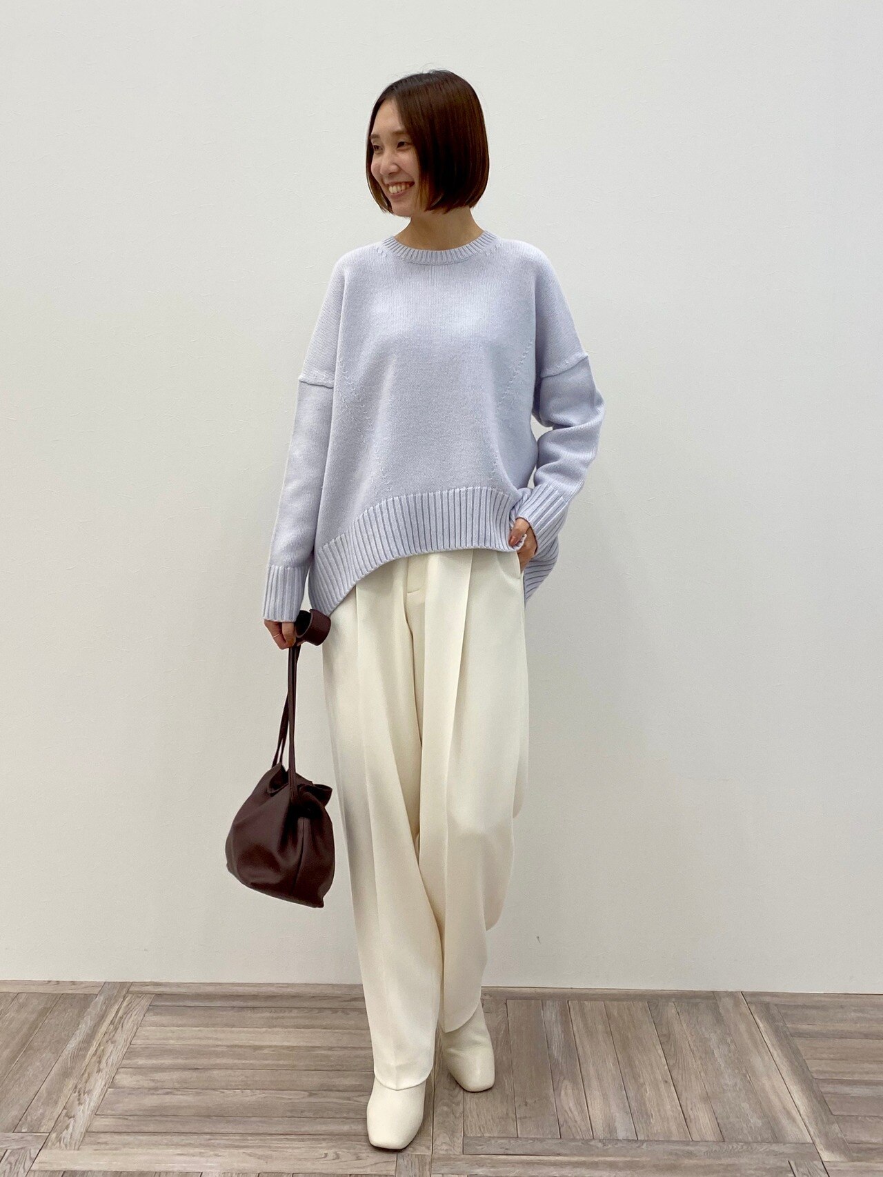 カシミヤブレンドバルキー エディターズ ニット