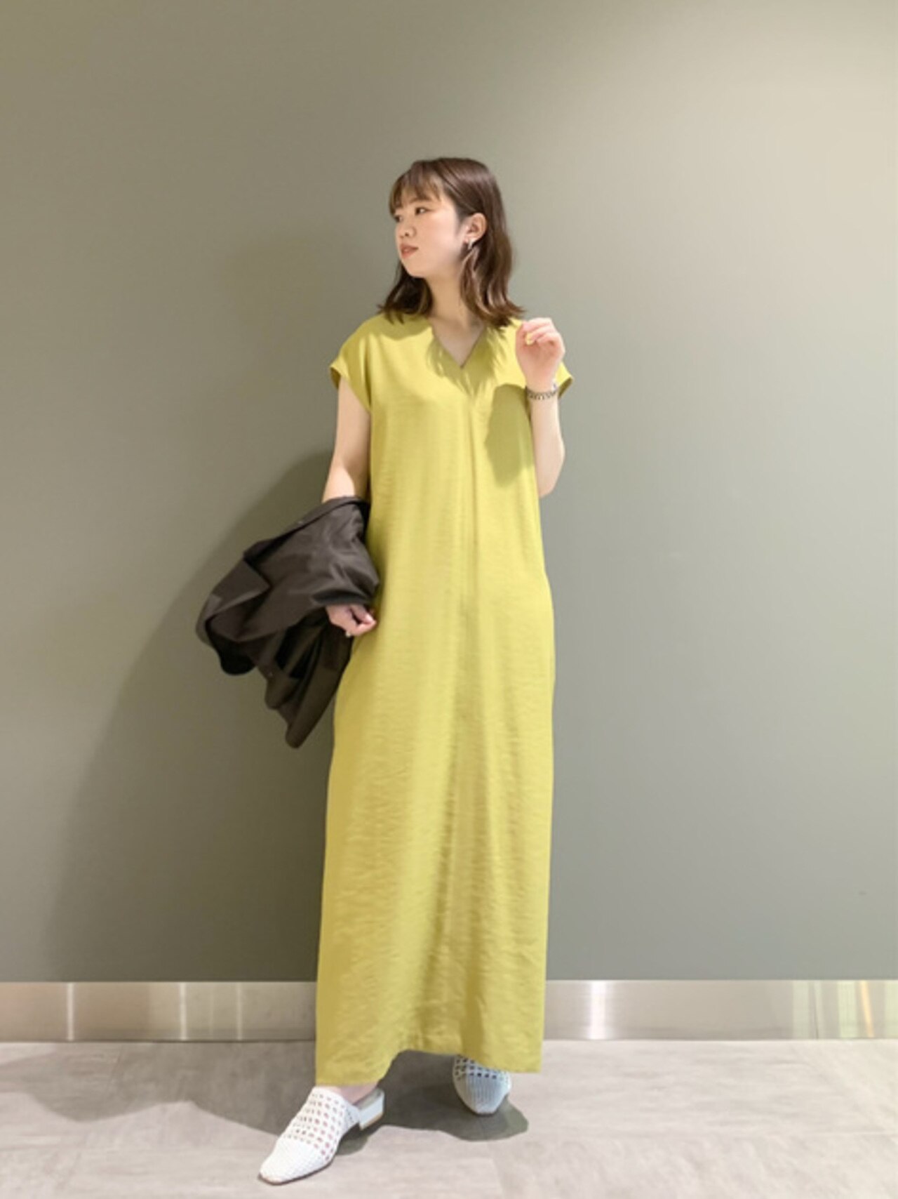 【洗える】 Crumple ワンピース