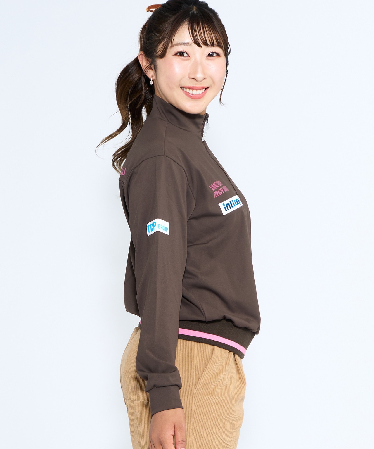 ゴルフ,秋ゴルフ,PWCIRCULUS,ピーダブ,PW,ゴルフウェア,レディース,メンズ,Ladies,mens,永嶋花音,側面カット